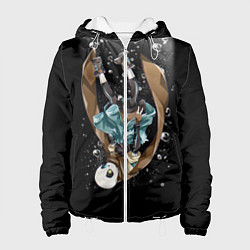 Куртка с капюшоном женская UNDERTALE, цвет: 3D-белый