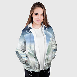 Куртка с капюшоном женская Пегас, цвет: 3D-белый — фото 2