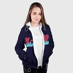 Куртка с капюшоном женская LOVE K-POP, цвет: 3D-белый — фото 2