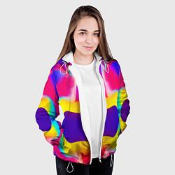 Куртка с капюшоном женская COLORS, цвет: 3D-белый — фото 2