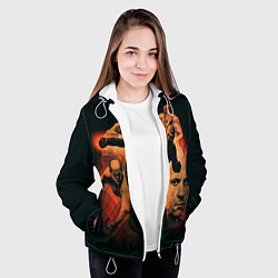 Куртка с капюшоном женская Федор Емельяненко Император, цвет: 3D-белый — фото 2