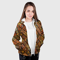 Куртка с капюшоном женская СЛАВЯНСКАЯ СИМВОЛИКА, цвет: 3D-белый — фото 2