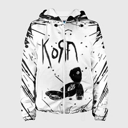 Куртка с капюшоном женская Korn, цвет: 3D-белый