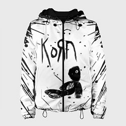 Куртка с капюшоном женская Korn, цвет: 3D-черный