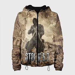 Куртка с капюшоном женская Stalker 2, цвет: 3D-черный