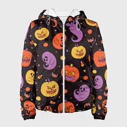 Куртка с капюшоном женская Halloween, цвет: 3D-белый