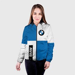 Куртка с капюшоном женская BMW, цвет: 3D-черный — фото 2