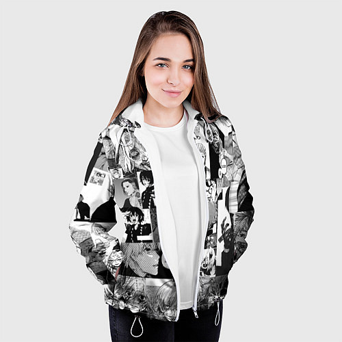 Женская куртка Токийский гуль / 3D-Белый – фото 3