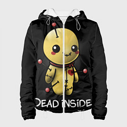 Куртка с капюшоном женская DEAD INSIDE, цвет: 3D-белый