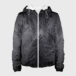 Куртка с капюшоном женская ЛАДОНИ УШЕДШИХ, цвет: 3D-белый