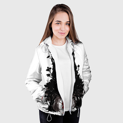 Женская куртка Красная шапочка / 3D-Белый – фото 3