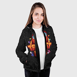 Куртка с капюшоном женская Among us, цвет: 3D-черный — фото 2