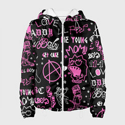 Куртка с капюшоном женская LIL PEEP, цвет: 3D-белый