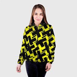 Куртка с капюшоном женская Background, цвет: 3D-черный — фото 2