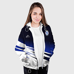 Куртка с капюшоном женская CHELSEA разминочная 1920, цвет: 3D-белый — фото 2