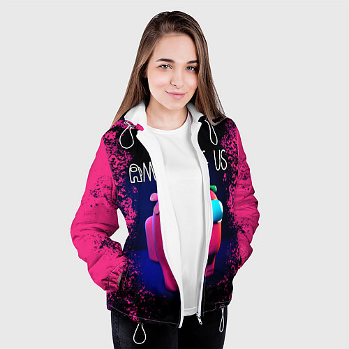 Женская куртка AMONG US / 3D-Белый – фото 3