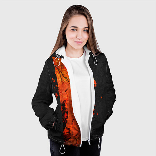 Женская куртка ЦАПЛЯ / 3D-Белый – фото 3