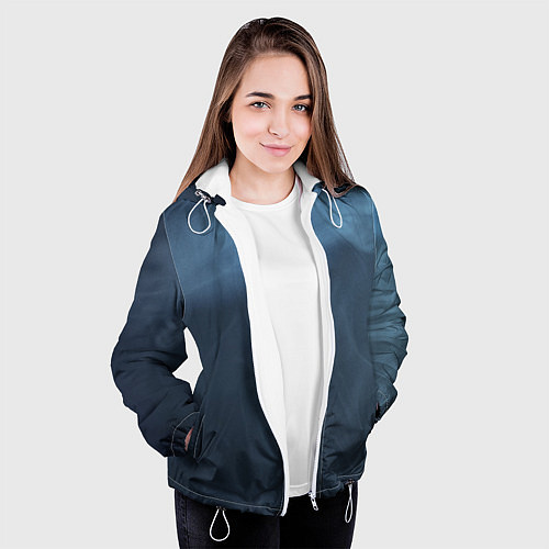 Женская куртка Дымчатый / 3D-Белый – фото 3