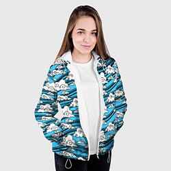 Куртка с капюшоном женская КИМОНО ТАНДЖИРО, цвет: 3D-белый — фото 2