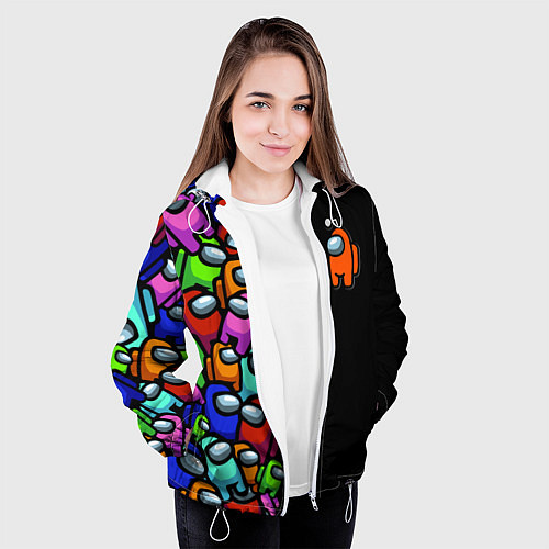 Женская куртка Among us / 3D-Белый – фото 3