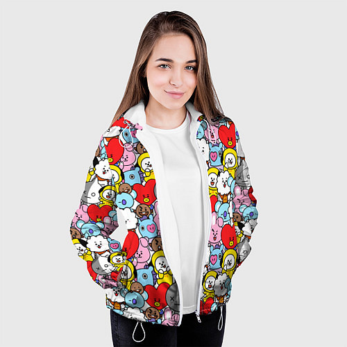 Женская куртка BT21 BTS / 3D-Белый – фото 3
