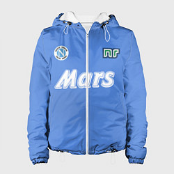 Куртка с капюшоном женская Диего Марадона Наполи, цвет: 3D-белый