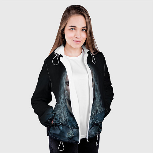Женская куртка Ведьмак 2 сезон / 3D-Белый – фото 3
