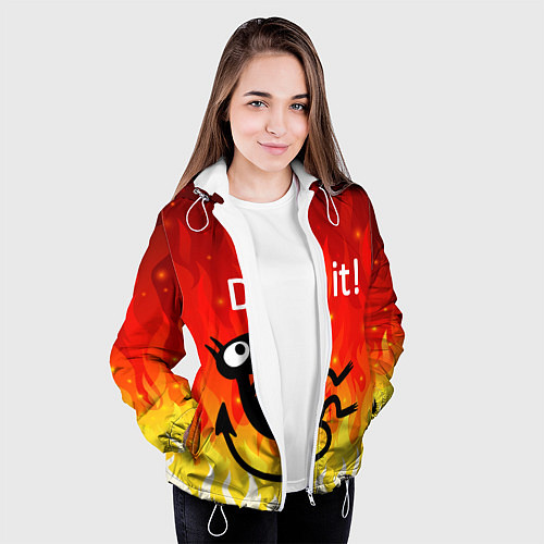 Женская куртка РАЗОЧАРОВАНИЕ ЛЮЦИ / 3D-Белый – фото 3