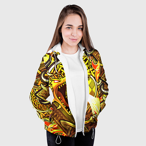 Женская куртка CS GO DRAGON LORE / 3D-Белый – фото 3