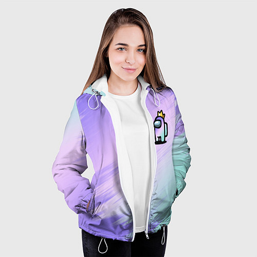 Женская куртка AMONG US GRADIENT / 3D-Белый – фото 3