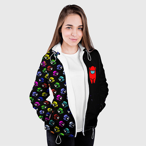 Женская куртка AMONG US / 3D-Белый – фото 3