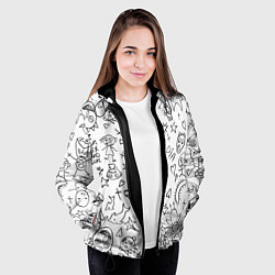 Куртка с капюшоном женская DIE ANTWOORD, цвет: 3D-черный — фото 2