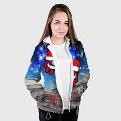 Куртка с капюшоном женская Among Us, цвет: 3D-белый — фото 2