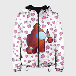 Куртка с капюшоном женская Among us, цвет: 3D-черный