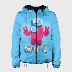 Куртка с капюшоном женская AMONG US, цвет: 3D-черный