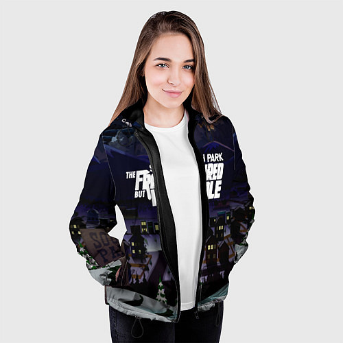Женская куртка Южный Парк South Park / 3D-Черный – фото 3