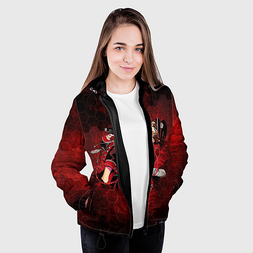Женская куртка Ханако / 3D-Черный – фото 3