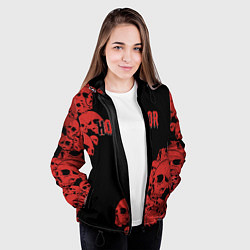 Куртка с капюшоном женская Horror, цвет: 3D-черный — фото 2