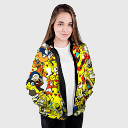 Куртка с капюшоном женская ПОКЕМОНЫ, цвет: 3D-черный — фото 2