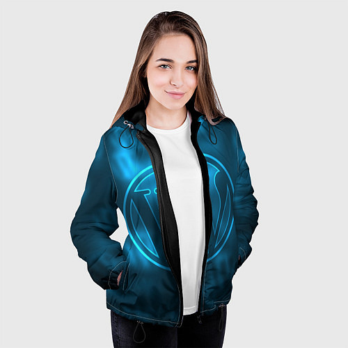 Женская куртка Вордпресс / 3D-Черный – фото 3