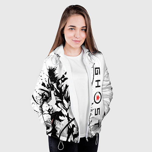 Женская куртка Ghost of Tsushima / 3D-Белый – фото 3