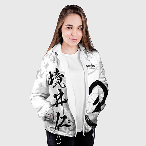 Женская куртка Ghost of Tsushima / 3D-Белый – фото 3
