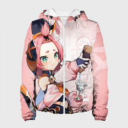 Куртка с капюшоном женская GENSHIN IMPACT, ДИОНА, цвет: 3D-белый