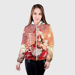 Куртка с капюшоном женская GENSHIN IMPACT, цвет: 3D-белый — фото 2