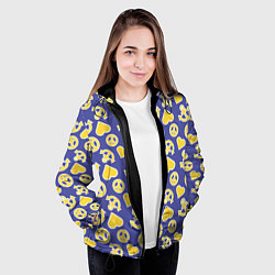 Куртка с капюшоном женская JoJo no Kimyou na Bouken, цвет: 3D-черный — фото 2