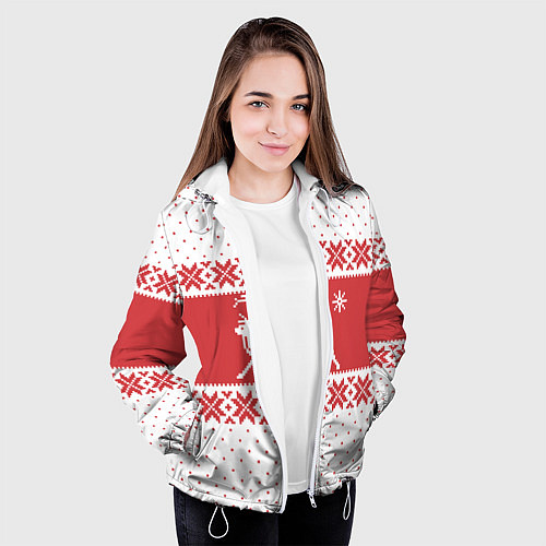 Женская куртка Северный Олень / 3D-Белый – фото 3