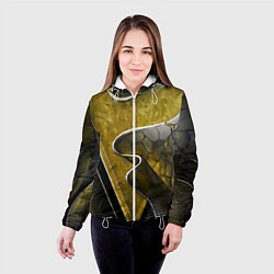 Куртка с капюшоном женская Золотой треугольник, цвет: 3D-белый — фото 2