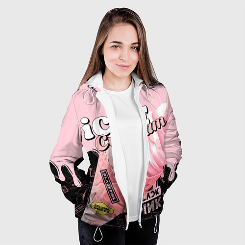 Женская куртка BLACKPINK ICE CREAM / 3D-Белый – фото 3