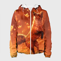 Куртка с капюшоном женская Лисенок, цвет: 3D-белый