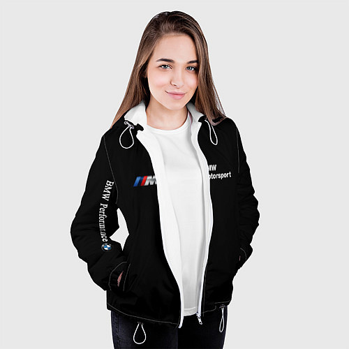 Женская куртка BMW M / 3D-Белый – фото 3